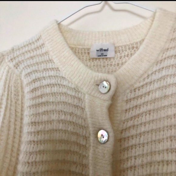 Aritzia Wilfred Alessia Cardigan - Cream - Picture 4 of 4